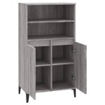 vidaXL Dulap înalt, gri sonoma, 60x36x110 cm, lemn prelucrat