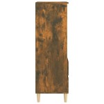 vidaXL Dulap înalt, stejar fumuriu, 40x36x110 cm, lemn compozit