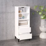 vidaXL Dulap înalt, alb extralucios, 40x36x110 cm, lemn compozit vidaXL Dulap înalt, alb extralucios, 40x36x110 cm, lemn compozit