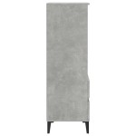 vidaXL Dulap înalt, gri beton, 40x36x110 cm, lemn compozit