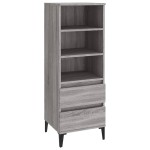 vidaXL Dulap înalt, gri sonoma, 40x36x110 cm, lemn prelucrat
