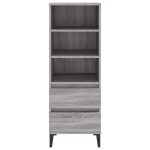 vidaXL Dulap înalt, gri sonoma, 40x36x110 cm, lemn prelucrat