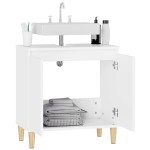 vidaXL Dulap de chiuvetă, alb, 58x33x60 cm, lemn prelucrat vidaXL Dulap de chiuvetă, alb, 58x33x60 cm, lemn prelucrat
