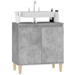 vidaXL Dulap de chiuvetă, gri beton, 58x33x60 cm, lemn prelucrat vidaXL Dulap de chiuvetă, gri beton, 58x33x60 cm, lemn prelucrat