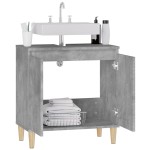 vidaXL Dulap de chiuvetă, gri beton, 58x33x60 cm, lemn prelucrat vidaXL Dulap de chiuvetă, gri beton, 58x33x60 cm, lemn prelucrat