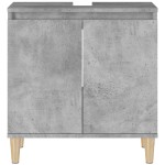vidaXL Dulap de chiuvetă, gri beton, 58x33x60 cm, lemn prelucrat vidaXL Dulap de chiuvetă, gri beton, 58x33x60 cm, lemn prelucrat