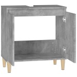 vidaXL Dulap de chiuvetă, gri beton, 58x33x60 cm, lemn prelucrat vidaXL Dulap de chiuvetă, gri beton, 58x33x60 cm, lemn prelucrat