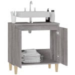 vidaXL Dulap de chiuvetă, gri sonoma, 58x33x60 cm, lemn prelucrat vidaXL Dulap de chiuvetă, gri sonoma, 58x33x60 cm, lemn prelucrat