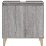 vidaXL Dulap de chiuvetă, gri sonoma, 58x33x60 cm, lemn prelucrat vidaXL Dulap de chiuvetă, gri sonoma, 58x33x60 cm, lemn prelucrat