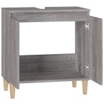 vidaXL Dulap de chiuvetă, gri sonoma, 58x33x60 cm, lemn prelucrat vidaXL Dulap de chiuvetă, gri sonoma, 58x33x60 cm, lemn prelucrat