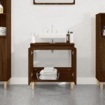 vidaXL Dulap de chiuvetă, stejar maro, 58x33x60 cm, lemn prelucrat vidaXL Dulap de chiuvetă, stejar maro, 58x33x60 cm, lemn prelucrat