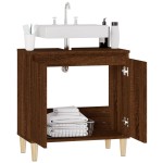 vidaXL Dulap de chiuvetă, stejar maro, 58x33x60 cm, lemn prelucrat vidaXL Dulap de chiuvetă, stejar maro, 58x33x60 cm, lemn prelucrat