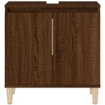 vidaXL Dulap de chiuvetă, stejar maro, 58x33x60 cm, lemn prelucrat vidaXL Dulap de chiuvetă, stejar maro, 58x33x60 cm, lemn prelucrat