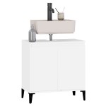 vidaXL Dulap de chiuvetă, alb, 58x33x60 cm, lemn prelucrat vidaXL Dulap de chiuvetă, alb, 58x33x60 cm, lemn prelucrat