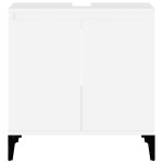 vidaXL Dulap de chiuvetă, alb, 58x33x60 cm, lemn prelucrat vidaXL Dulap de chiuvetă, alb, 58x33x60 cm, lemn prelucrat