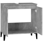 vidaXL Dulap de chiuvetă, gri beton, 58x33x60 cm, lemn prelucrat vidaXL Dulap de chiuvetă, gri beton, 58x33x60 cm, lemn prelucrat