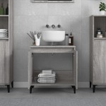 vidaXL Dulap de chiuvetă, gri sonoma, 58x33x60 cm, lemn prelucrat vidaXL Dulap de chiuvetă, gri sonoma, 58x33x60 cm, lemn prelucrat