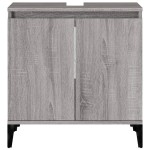 vidaXL Dulap de chiuvetă, gri sonoma, 58x33x60 cm, lemn prelucrat vidaXL Dulap de chiuvetă, gri sonoma, 58x33x60 cm, lemn prelucrat
