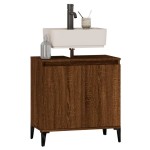 vidaXL Dulap de chiuvetă, stejar maro, 58x33x60 cm, lemn prelucrat vidaXL Dulap de chiuvetă, stejar maro, 58x33x60 cm, lemn prelucrat