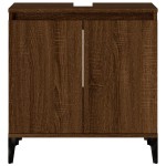vidaXL Dulap de chiuvetă, stejar maro, 58x33x60 cm, lemn prelucrat vidaXL Dulap de chiuvetă, stejar maro, 58x33x60 cm, lemn prelucrat