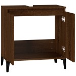 vidaXL Dulap de chiuvetă, stejar maro, 58x33x60 cm, lemn prelucrat vidaXL Dulap de chiuvetă, stejar maro, 58x33x60 cm, lemn prelucrat