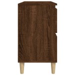 vidaXL Dulap de chiuvetă, stejar maro, 80x33x60 cm, lemn prelucrat vidaXL Dulap de chiuvetă, stejar maro, 80x33x60 cm, lemn prelucrat