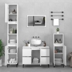 vidaXL Dulap de chiuvetă, alb, 80x33x60 cm, lemn prelucrat vidaXL Dulap de chiuvetă, alb, 80x33x60 cm, lemn prelucrat