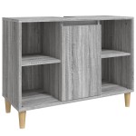 vidaXL Dulap de chiuvetă, gri sonoma, 80x33x60 cm, lemn prelucrat vidaXL Dulap de chiuvetă, gri sonoma, 80x33x60 cm, lemn prelucrat