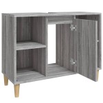 vidaXL Dulap de chiuvetă, gri sonoma, 80x33x60 cm, lemn prelucrat vidaXL Dulap de chiuvetă, gri sonoma, 80x33x60 cm, lemn prelucrat