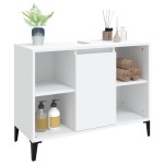 vidaXL Dulap de chiuvetă, alb, 80x33x60 cm, lemn prelucrat vidaXL Dulap de chiuvetă, alb, 80x33x60 cm, lemn prelucrat