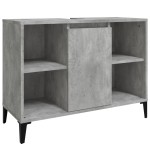vidaXL Dulap de chiuvetă, gri beton, 80x33x60 cm, lemn prelucrat vidaXL Dulap de chiuvetă, gri beton, 80x33x60 cm, lemn prelucrat