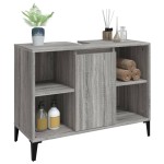 vidaXL Dulap de chiuvetă, gri sonoma, 80x33x60 cm, lemn prelucrat vidaXL Dulap de chiuvetă, gri sonoma, 80x33x60 cm, lemn prelucrat