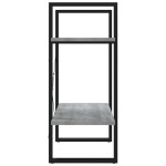 vidaXL Bibliotecă 2 niveluri gri sonoma 60x30x70 cm lemn compozit vidaXL Bibliotecă 2 niveluri gri sonoma 60x30x70 cm lemn compozit