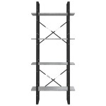 vidaXL Bibliotecă cu 4 niveluri gri sonoma 60x30x140 cm lemn compozit vidaXL Bibliotecă cu 4 niveluri gri sonoma 60x30x140 cm lemn compozit