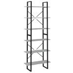 vidaXL Dulap înalt, gri sonoma, 80x30x210 cm, lemn compozit vidaXL Dulap înalt, gri sonoma, 80x30x210 cm, lemn compozit