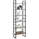 vidaXL Dulap înalt, gri sonoma, 80x30x210 cm, lemn compozit vidaXL Dulap înalt, gri sonoma, 80x30x210 cm, lemn compozit