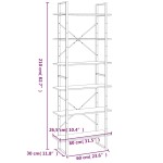 vidaXL Dulap înalt, gri sonoma, 80x30x210 cm, lemn compozit vidaXL Dulap înalt, gri sonoma, 80x30x210 cm, lemn compozit