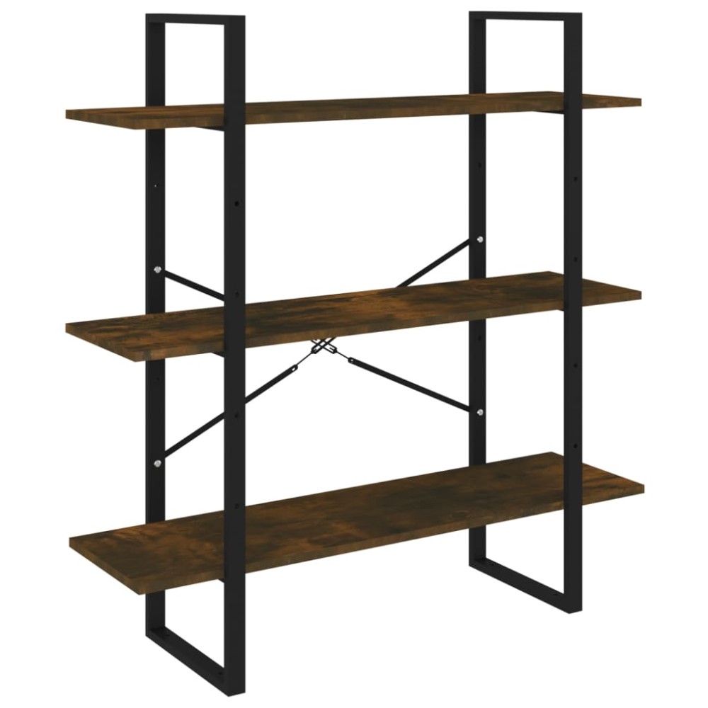 vidaXL Bibliotecă, stejar fumuriu, 100x30x105 cm, lemn prelucrat