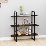 vidaXL Bibliotecă, stejar fumuriu, 100x30x105 cm, lemn prelucrat vidaXL Bibliotecă, stejar fumuriu, 100x30x105 cm, lemn prelucrat