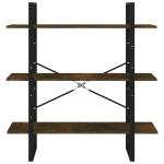 vidaXL Bibliotecă, stejar fumuriu, 100x30x105 cm, lemn prelucrat vidaXL Bibliotecă, stejar fumuriu, 100x30x105 cm, lemn prelucrat