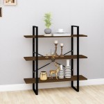 vidaXL Bibliotecă, stejar maro, 100x30x105 cm, lemn prelucrat