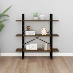 vidaXL Bibliotecă, stejar maro, 100x30x105 cm, lemn prelucrat