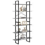 vidaXL Dulap înalt, gri sonoma, 100x30x210 cm, lemn prelucrat vidaXL Dulap înalt, gri sonoma, 100x30x210 cm, lemn prelucrat