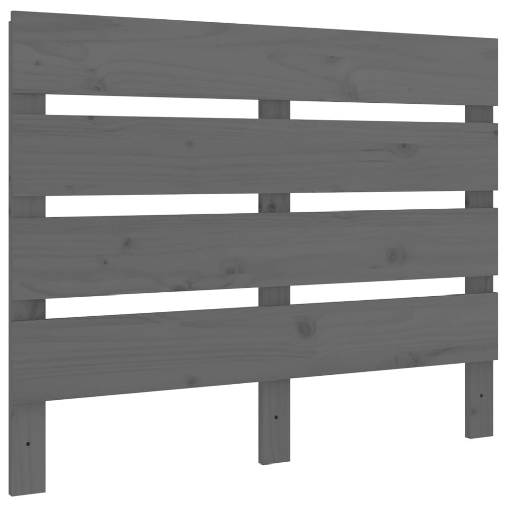 vidaXL Tăblie de pat, gri, 100x3x80 cm, lemn masiv de pin