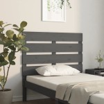 vidaXL Tăblie de pat, gri, 100x3x80 cm, lemn masiv de pin vidaXL Tăblie de pat, gri, 100x3x80 cm, lemn masiv de pin