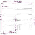 vidaXL Tăblie de pat, negru, 100x3x80 cm, lemn masiv de pin vidaXL Tăblie de pat, negru, 100x3x80 cm, lemn masiv de pin