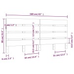 vidaXL Tăblie de pat, alb, 160x3x80 cm, lemn masiv de pin vidaXL Tăblie de pat, alb, 160x3x80 cm, lemn masiv de pin