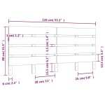 vidaXL Tăblie de pat, 135x3x80 cm, lemn masiv de pin