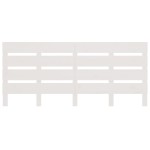vidaXL Tăblie de pat, alb, 135x3x80 cm, lemn masiv de pin