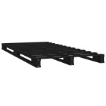 vidaXL Pat din paleți Single Small negru 75x190 cm lemn masiv pin vidaXL Pat din paleți Single Small negru 75x190 cm lemn masiv pin